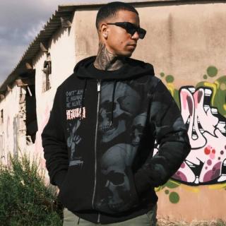 Yakuza pánská mikina SKULL AWAKENING HZB 25010 Black