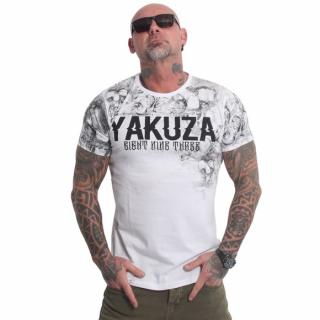 Yakuza pánské tričko FADED TSB 21041 White - 3XL