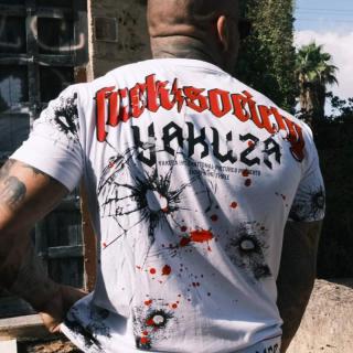 Yakuza pánské tričko HORNED FU REGULAR TSB 25030 White