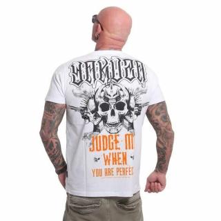 Yakuza pánské tričko JUDGE ME TSB 24035 White