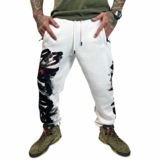 Yakuza tepláky BRUSHED V02 JOB 23068 White