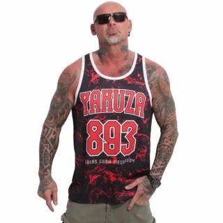 Yakuza tílko VARSITY MESH UHB 24065 Black/Red