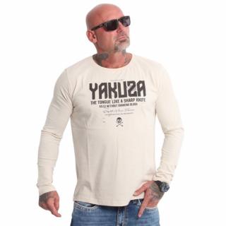 Yakuza tričko s dlouhým rukávem SHARP KNIFE LSB 22062 Whitecap Grey
