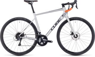 Silniční kolo Cube Attain Pro silver´n´orange 2024 Velikost: 58 cm