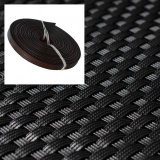 Ratanový opravný pásek - černá, 10m (Opravný ratanový pás, balení 10m)