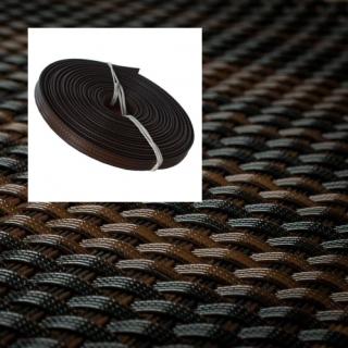 Ratanový opravný pásek - černo-hnědá, 10m (Opravný ratanový pás, balení 10m)