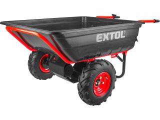 AKU nákladní dvoukolák EXTOL, 300kg, 300l, 40V Li-ion, 6Ah