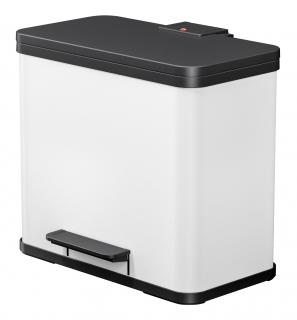 Hailo ECO DUO L bílá matná - nášlapný třídič odpadu