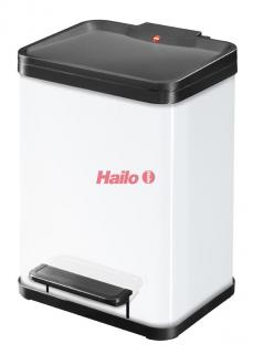Hailo Öko duo Plus M bílý lak - nášlapný třídič odpadu