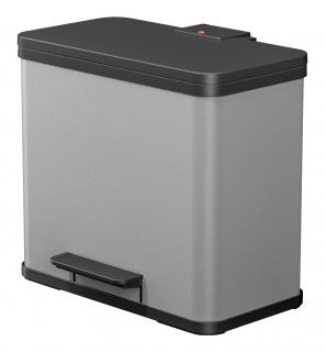 Hailo Öko trio Plus L světle šedý matný - koš na tříděný odpad