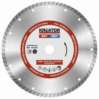 KRT083102 - Diamantový kotouč celoobvodový 230mm PREMIUM TURBO