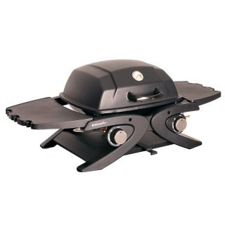 Riwall PRO RGG 20 Compact SET - přenosný plynový gril 4,2 kW se dvěma hořáky a pojízdným skládacím stolkem