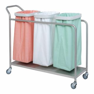Villard Medical, Vozík na sběr prádla nebo tříděného odpadu, 3 pytle