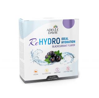 Adelle Davis - ReHYDRO s příchutí černý rybíz - 30 sáčků