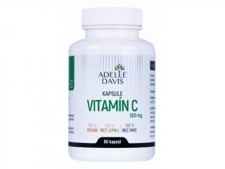 Adelle Davis Vitamín C, 1000 mg, 60 kapslí