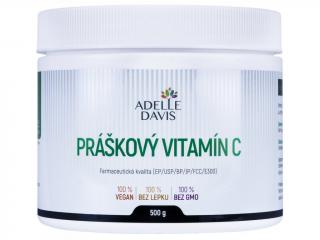 Adelle Davis Vitamín C, práškový, 500g