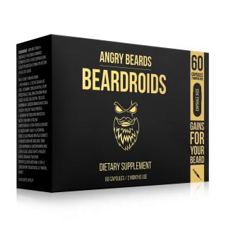 Angry Beards Beardroids vitamíny na růst vousů 60 kapslí