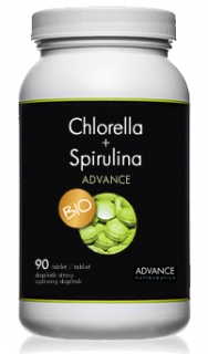Chlorella + Spirulina ADVANCE - prémiová kvalita, 1000tbl.