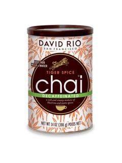 David Rio Tiger Spicy Decaff Chai - BEZ KOFEINU - dóza 398 g