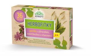 HERBOFITKY s jitrocelem, mateřídouškou a vitaminem C 36 ks