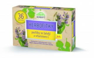 HERBOFITKY se šalvějí a vitaminem C 36 pastilek