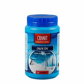 Den Braven CH204 Cranit Chlor šok - rychlá dezinfekce vody, dóza, 1 kg