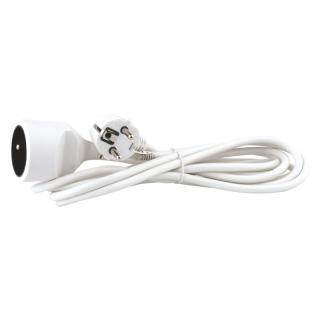 Emos P0113 Prodlužovací kabel – spojka, 3m, bílý