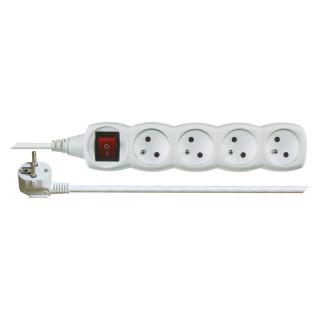 Emos P1413 Prodlužovací kabel s vypínačem – 4 zásuvky, 3m, bílý
