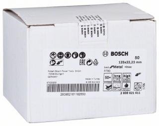 Fibrový kotouč 125 mm, P50, Bosch 2608621611 Best for Metal + Inox, 1ks