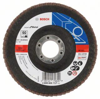 Lamelový kotouč šikmý 125 mm, P60, Bosch 2608606717 Expert for Metal, 10ks