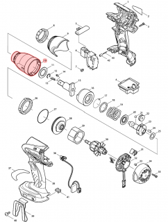 Makita 140171-2 kryt převodů BTW250RFE