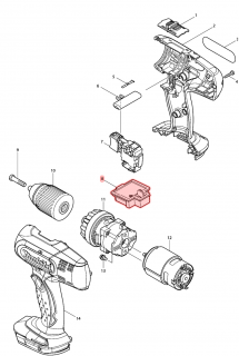 Makita 643852-2 patice =new 3 kontakty