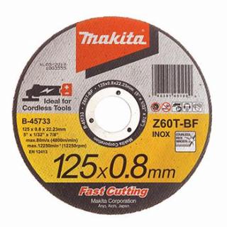 Makita B-45733 řezný kotouč 125×0,8×22.23 nerez