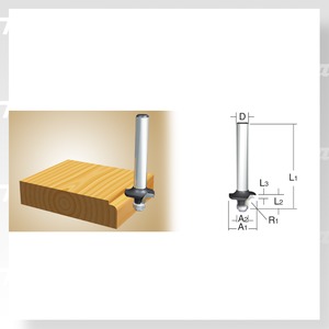 Makita D-09422 Fréza zaoblovací, 6mm stopka