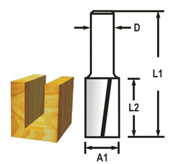 Makita D-47597 Fréza drážkovací, dvoubřitá, 8mm stopka