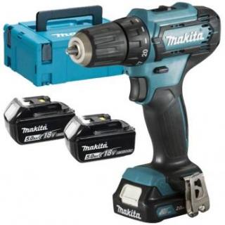 Makita DF333DNX10 Aku šroubovák Li-ion CXT 1x12V/2,0Ah+2x18V/5,0Ah