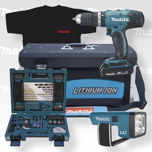 Makita DHP453SYLEX1 Aku příklepový šroubovák s příslušenstvím Li-ion LXT 18V/1,5Ah