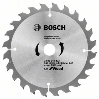 Pilový kotouč Bosch 160 x 20/16 x 2,2 mm, 24 z, 2608644373 Eco for Wood (Pilový kotouč 160 mm x 20/16 x 2,2 mm, 24 zubů,  Eco for Wood, Bosch 2608644373)