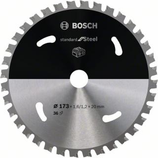 Pilový kotouč Bosch 173 x 20 x 1,6 mm, 36 z, 2608837750 Standard for Steel pro aku pily (Pilový kotouč 173 mm x 20 x 1,6 mm, 36 zubů,  Standard for Steel pro aku pily, Bosch 2608837750)