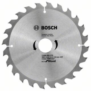 Pilový kotouč Bosch 200 x 32 x 2,6 mm, 24 z, 2608644379 Eco for Wood (Pilový kotouč 200 mm x 32 x 2,6 mm, 24 zubů,  Eco for Wood, Bosch 2608644379)