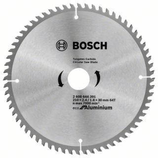 Pilový kotouč Bosch 210 x 30 x 2,4 mm, 64 z, 2608644391 Eco for Aluminium (Pilový kotouč 210 mm x 30 x 2,4 mm, 64 zubů,  Eco for Aluminium, Bosch 2608644391)