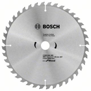 Pilový kotouč Bosch 305 x 30 x 3,2 mm, 40 z, 2608644385 Eco for Wood (Pilový kotouč 305 mm x 30 x 3,2 mm, 40 zubů,  Eco for Wood, Bosch 2608644385)