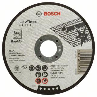 Řezný kotouč 125x0,8x22,23 Bosch 2608603488 Rapido Best for Inox, 25ks