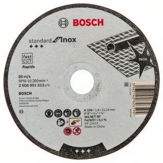 Řezný kotouč 150x1,6x22,23 Bosch 2608601513 Standard for Inox, 50ks