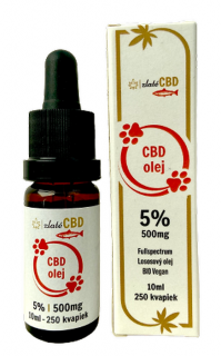 Lososový CBD olej 5% pre zvieratá 10ml