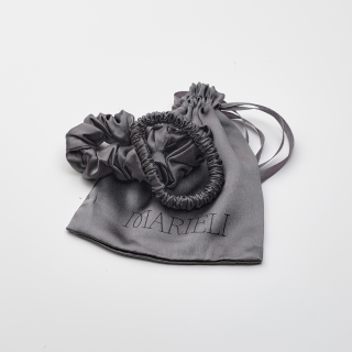 Hedvábné gumičky Silky Charcoal