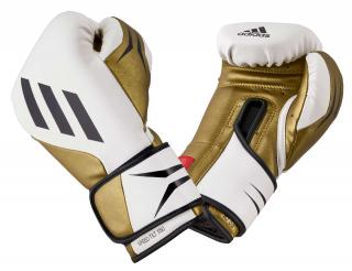 Boxerské rukavice adidas SPEED TILT 350V pro bílá/zlatá, SPD350VTG Velikost: 10oz