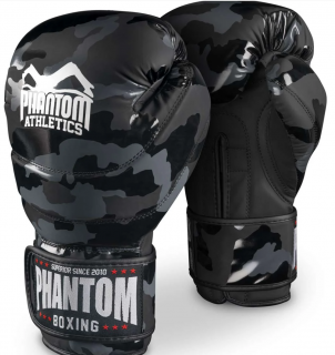Boxerské rukavice Phantom Athletics CAMO Black Velikost: 14oz
