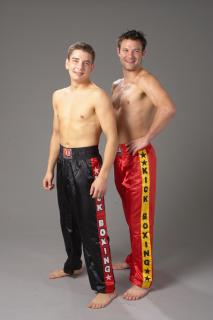 Kickbox kalhoty model KICK - červené Velikost: 180