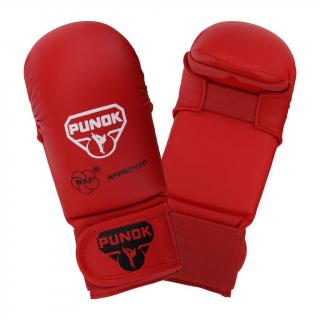 PUNOK rukavice na karate WKF approved Barva: Červená, Velikost: M